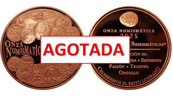 AGOTADA-----Onza Numismática 2025 "Prueba en Cobre"